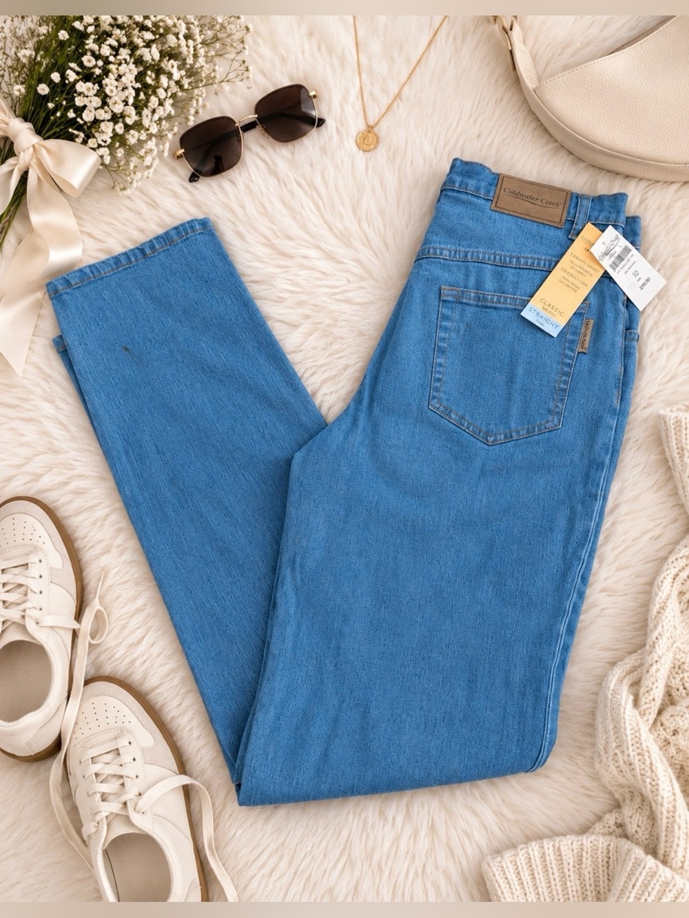 Vintage High Rise Straight Leg Mom Jeans